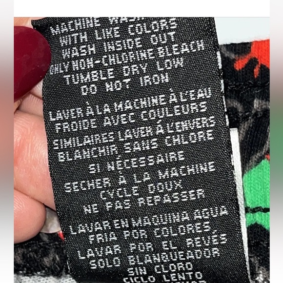 HOT SAUCE black PANTS L Tuong SRIRACHA PJ Lounge Tie Waist Cotton Mens Large new - Picture 9 of 12